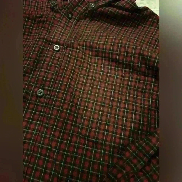 Roundtree & Yorke Red Black Flannel Long Sleeve Button Up Casual Shirt Size 3XB - Picture 3 of 5